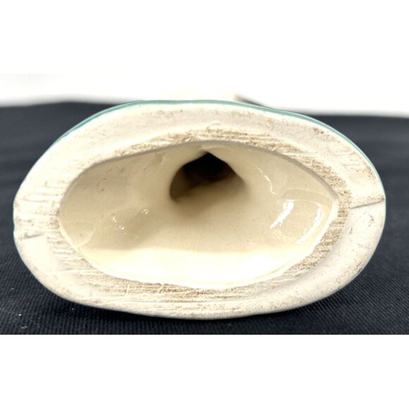 Flamingo Figurine Pink Ceramic 8" Mid Century 1950's Glossy Art Deco Vintage - Picture 6 of 7